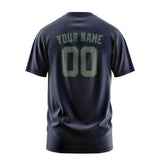 Custom Navy Dark Grey T-Shirt