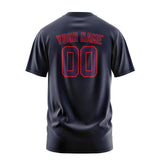 Custom Navy Purple T-Shirt