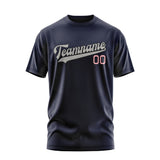 Custom Navy Gray T-Shirt