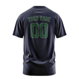 Custom Navy Green T-Shirt