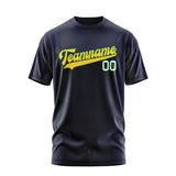 Custom Navy Gold T-Shirt