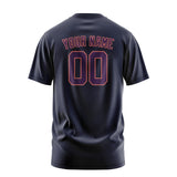 Custom Navy Purple T-Shirt