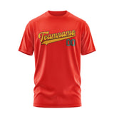 Custom Orange Red Yellow T-Shirt