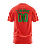 Custom Orange Red Emerald Green T-Shirt