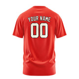Custom Orange Red Cream T-Shirt