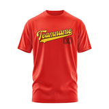 Custom Orange Red Gold T-Shirt