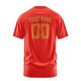 Custom Orange Red Orange T-Shirt