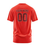 Custom Orange Red Crimson Red T-Shirt