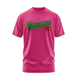 Custom Pink Emerald Green T-Shirt