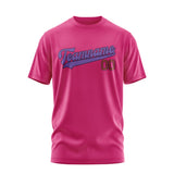 Custom Pink Light Purple T-Shirt