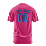 Custom Pink Sky Blue T-Shirt