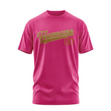 Custom Pink Khaki T-Shirt