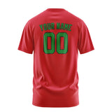 Custom Red Emerald Green T-Shirt