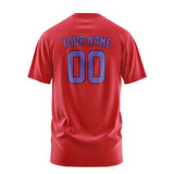 Custom Red Light Purple T-Shirt