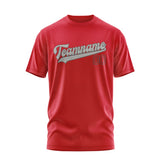 Custom Red Gray T-Shirt