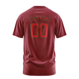 Custom Crimson Red Red T-Shirt