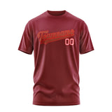 Custom Crimson Red Coral Red T-Shirt