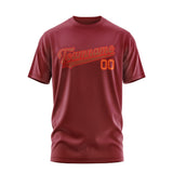 Custom Crimson Red Coral Red T-Shirt