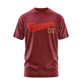 Custom Crimson Red Orange Red T-Shirt