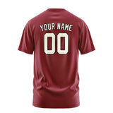 Custom Crimson Red Cream T-Shirt