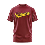 Custom Crimson Red Gold T-Shirt
