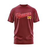 Custom Crimson Red Red T-Shirt