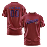 Custom Crimson Red Purple T-Shirt