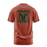 Custom Coral Red Green T-Shirt