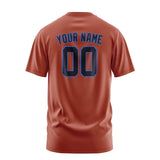 Custom Coral Red Navy T-Shirt