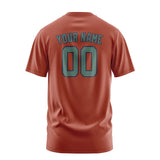 Custom Coral Red Blue Green T-Shirt