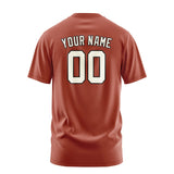 Custom Coral Red Cream T-Shirt