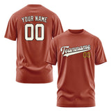 Custom Coral Red Cream T-Shirt