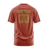 Custom Coral Red Khaki T-Shirt