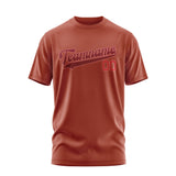 Custom Coral Red Crimson Red T-Shirt