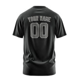 Custom Black Dark Grey T-Shirt