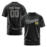 Custom Black Dark Grey T-Shirt