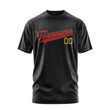 Custom Black Red T-Shirt
