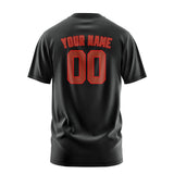 Custom Black Coral Red T-Shirt