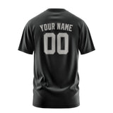 Custom Black Gray T-Shirt