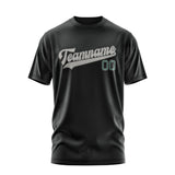 Custom Black Gray T-Shirt
