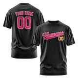 Custom Black Pink T-Shirt