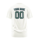 Custom White Blue Green T-Shirt