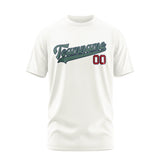 Custom White Blue Green T-Shirt