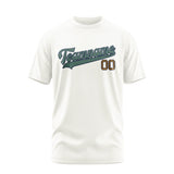 Custom White Blue Green T-Shirt