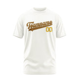 Custom White Khaki T-Shirt