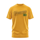 Custom Yellow Yellow T-Shirt