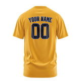 Custom Yellow Navy T-Shirt