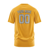 Custom Yellow Gray T-Shirt
