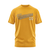Custom Yellow Light Khaki T-Shirt