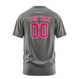 Custom Dark Grey Pink T-Shirt
